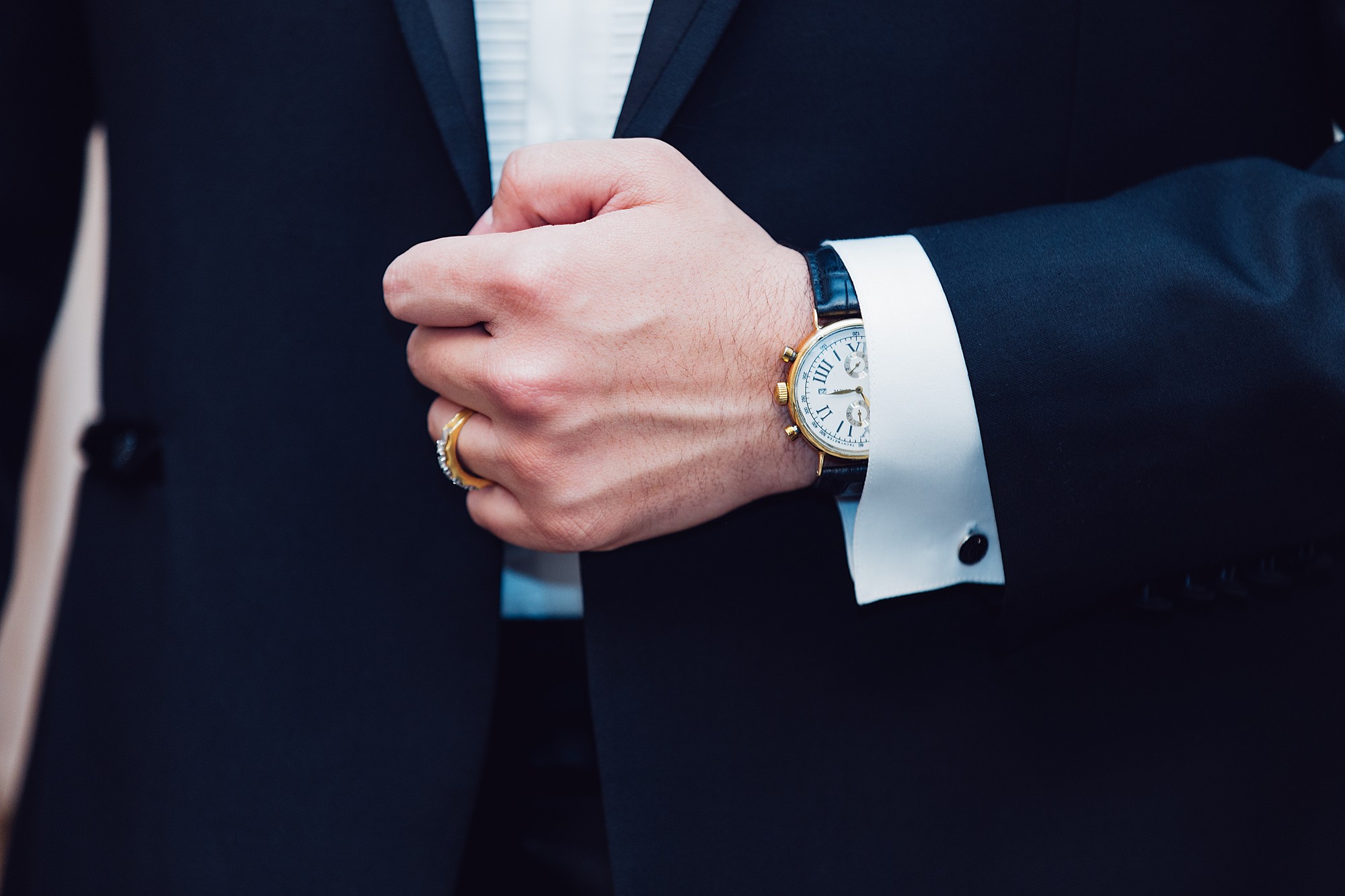 suit and watch